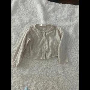 LoveShackFancy Eyelet Cardigan.